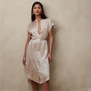 Banana republic size S silk midi dress